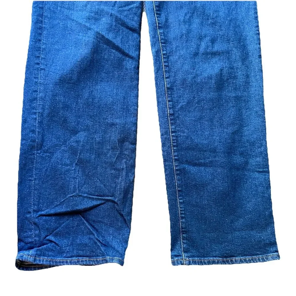 Madewell The Perfect Vintage Wide Leg Blue Denim Jeans Pants Women's 28T (28x34) - Picture 2 of 12